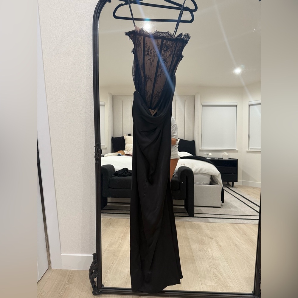 NBD Black Lace Maxi Dress